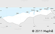 Silver Style Simple Map of Kab. Liquica
