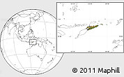 Satellite Location Map of East Timor, blank outside