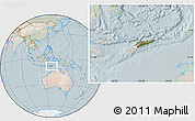 Satellite Location Map of East Timor, lighten