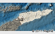 Shaded Relief Map of East Timor, darken