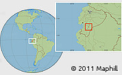 Savanna Style Location Map of Chordeleg