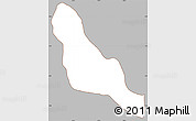 Gray Simple Map of Chordeleg, cropped outside