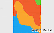Political Simple Map of Chordeleg