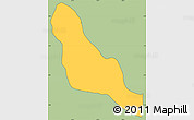 Savanna Style Simple Map of Chordeleg, cropped outside