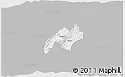 Gray 3D Map of Nabon, single color outside