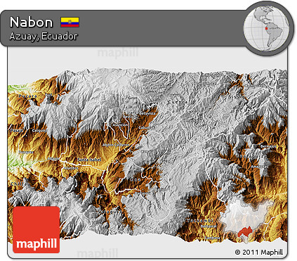 Physical 3D Map of Nabon