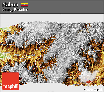 Physical 3D Map of Nabon