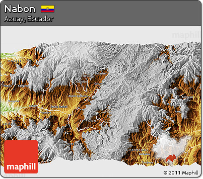 Physical 3D Map of Nabon