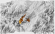 Physical 3D Map of Nabon, lighten, desaturated