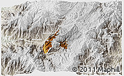 Physical 3D Map of Nabon, lighten, semi-desaturated
