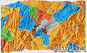 Physical 3D Map of Nabon, political outside