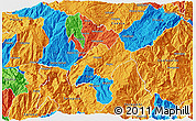 Political 3D Map of Nabon