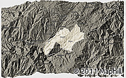 Shaded Relief 3D Map of Nabon, darken