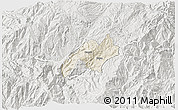 Shaded Relief 3D Map of Nabon, lighten, semi-desaturated