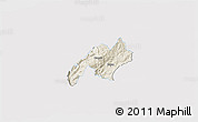Shaded Relief 3D Map of Nabon, single color outside