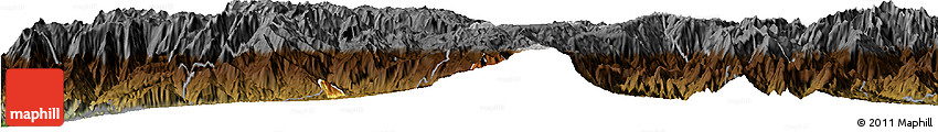 Physical Horizon Map of Nabon, darken