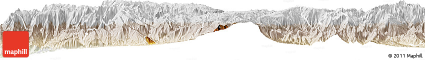 Physical Horizon Map of Nabon, lighten