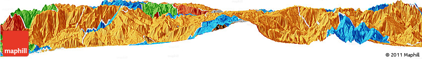 Physical Horizon Map of Nabon, political outside