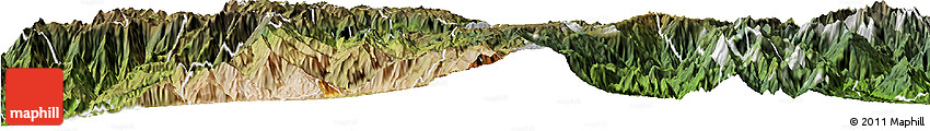 Physical Horizon Map of Nabon, satellite outside