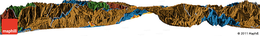 Political Horizon Map of Nabon, darken