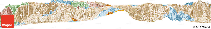 Political Horizon Map of Nabon, lighten