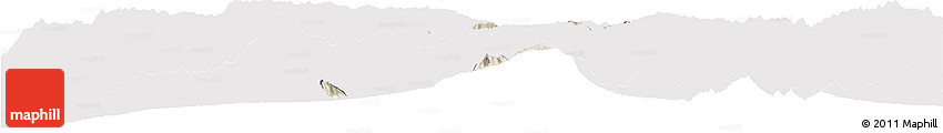 Shaded Relief Horizon Map of Nabon, cropped outside