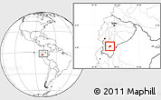 Blank Location Map of Nabon, within the entire country