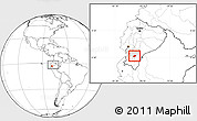 Blank Location Map of Nabon, highlighted parent region, within the entire country