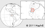 Blank Location Map of Nabon, highlighted parent region