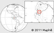 Blank Location Map of Nabon