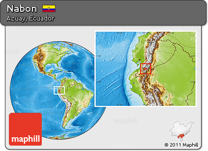 Physical Location Map of Nabon