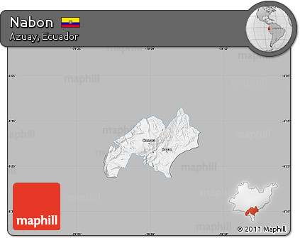 Gray Map of Nabon, single color outside