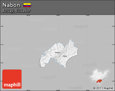 Gray Map of Nabon, single color outside