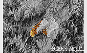 Physical Map of Nabon, darken, desaturated