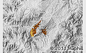 Physical Map of Nabon, lighten, desaturated