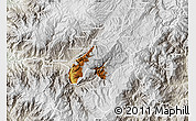 Physical Map of Nabon, lighten, semi-desaturated