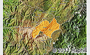 Political Map of Nabon, satellite outside