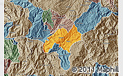 Political Map of Nabon, semi-desaturated