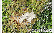 Shaded Relief Map of Nabon, satellite outside