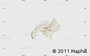 Shaded Relief Map of Nabon, single color outside