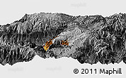 Physical Panoramic Map of Nabon, darken, desaturated