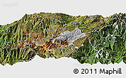 Physical Panoramic Map of Nabon, satellite outside