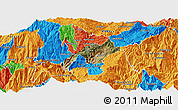 Satellite Panoramic Map of Nabon, political outside