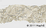 Shaded Relief Panoramic Map of Nabon