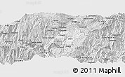 Silver Style Panoramic Map of Nabon