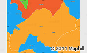 Political Simple Map of Nabon