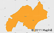 Political Simple Map of Nabon, single color outside