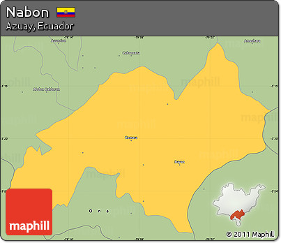 Savanna Style Simple Map of Nabon