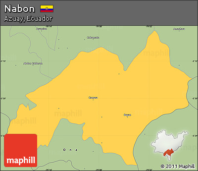 Savanna Style Simple Map of Nabon