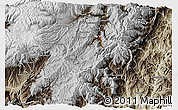 Physical 3D Map of Sissig, semi-desaturated